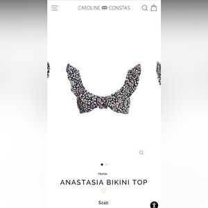 CAROLINE CONSTAS LOTUS BIKINI BOTTOM AND ANASTASIA TOP
